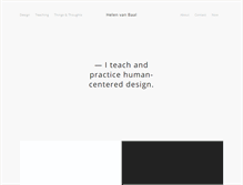 Tablet Screenshot of helenvanbaal.com